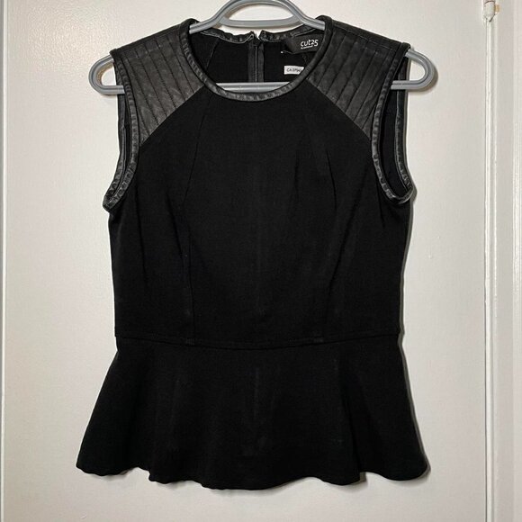 Cut25 by Yigal Azrouel Lambskin Sleeveless Top size 4 - Picture 2 of 5